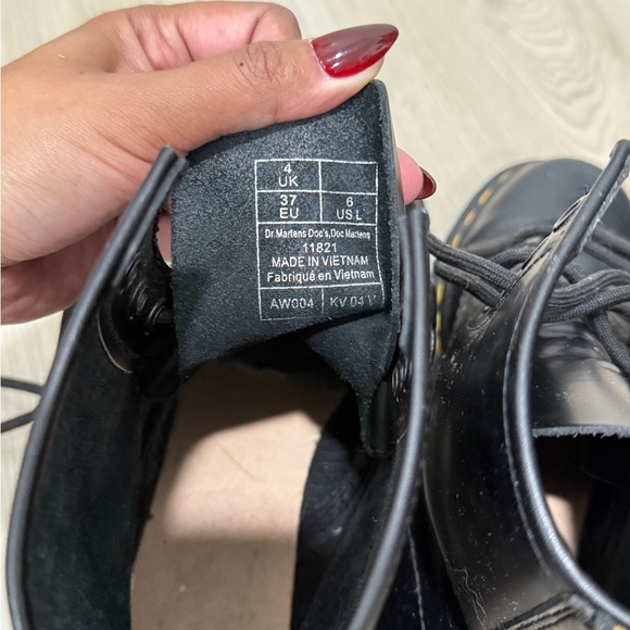 Dr. Martens Black Combat Boots - Picture 5 of 6